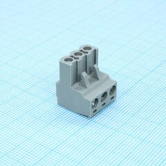BCP-500- 3 GY, разъемы для печатной платы, номинальный ток: 12 a, расчетное напряжение (iii/2): 320 в, номинальное сечение: 2,5 мм?, полюсов: 3, размер шага: 5 мм, тип подключения: винтовой зажим с натяжной гильзой, цвет: сигнальный серый