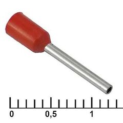 DN00510 RED (1X10MM), наконечник на кабель dn00510, красный, 1x10 мм