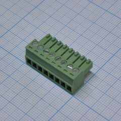 15EDGK-3.5-08P-14-00A(H), разъемный клеммный блок, 8 контактов. серия 15edgk-3.5