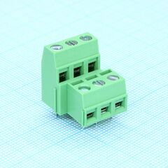 DG127A-5.0-06P-14-00A(H), винтовой клеммный блок c рельефной обоймой, 6 контактов. серия dg127a-5.0