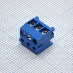 DG333K-3.5-03P-12-00A(H), винтовой клеммный блок с защитой провода, 3 контакта. серия dg333k-3.5