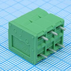 DG271V-5.0-03P-14-00A(H), нажимной безвинтовой клеммный блок на 3 контакта. серия dg271v-5.0