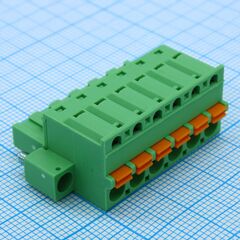 2EDGKDM-5.08-06P-14-00A(H), нажимной безвинтовой клеммный блок 6 контактов шаг 5.08мм