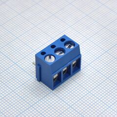 DG300R-5.0-03P-12-00A(H), винтовой клеммный блок с защитой провода, 3 контакта. серия dg300r-5.0
