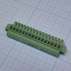 15EDGKAM-3.81-16P-14-100A(H), разъемный клеммный блок, 16 контактов. серия 15edgkam-3.81