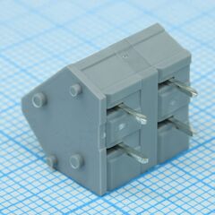 DG245-7.5-02P-11-00A(H), нажимной безвинтовой клеммный блок на 2 контакта. зажим типа зажимная клеть. серия dg245-7.5