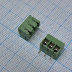 DG350-3.5-03P-14-00A(H), винтовой клеммный блок с защитой провода, 3 контакта. серия dg350-3.5