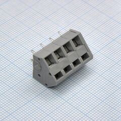 DG245-5.0-04P-11-00A(H), нажимной безвинтовой клеммный блок на 4 контакта. зажим типа зажимная клеть. серия dg245-5.0