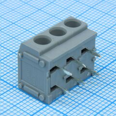 DG235W-5.0-03P-11-00A(H), нажимной безвинтовой клеммный блок на 3 контакта. зажим типа торцевой контакт. серия dg235w-5.0