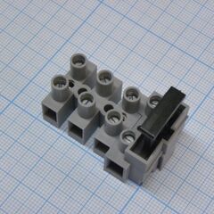DG801-04P-11-00A(H), электромонтажный клеммник с предохранителем на 4 контакта