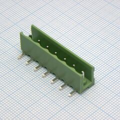 HT508R-5.08-07P-14-00A(H), клеммник на плату, 7 контактов. серия ht508r