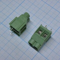 DG636-6.35-02P-14-00A(H), винтовой клеммный блок c рельефной обоймой, 2 контакта. серия dg636-6.35