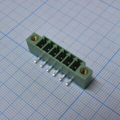 15EDGRM-3.81-06P-14-00A(H), разъемный клеммный блок на плату, 6 контактов. серия 15edgrm-3.81