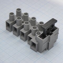 DG801-05P-11-00A(H), электромонтажный клеммник с предохранителем на 5 контактов