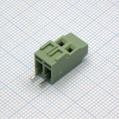 DG381H-3.81-02P-14-00A(H), винтовой клеммный блок c рельефной обоймой, 2 контакта. серия dg381h-3.81