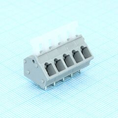 DG243-5.0-05P-11-00A(H), пружинный клеммник на печатную плату 5 контактов. серия dg243-5.0