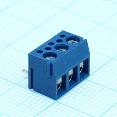 DG340R-3.81-03P-12-00A(H), винтовой клеммный блок с защитой провода, 3 контакта. серия dg340r-3.81