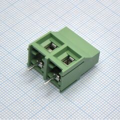 DG950-9.5-02P-14-00A(H), винтовой клеммный блок c рельефной обоймой, 2 контакта. серия dg950-9.5