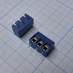 DG126-5.0-03P-12-00A(H), винтовой клеммный блок c рельефной обоймой, 3 контакта. серия dg126-5.0