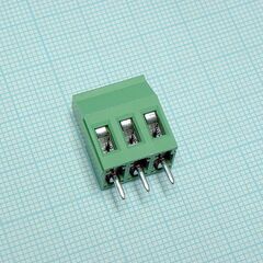 DG130-5.0-03P-14-00A(H), винтовой клеммный блок c рельефной обоймой, 3 контакта. серия dg130-5.0