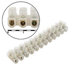 PA12-3A-4MM U-TYPE, клеммная колодка pa12, 3a, 4 мм, u-type