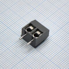 DG301-5.0-02P-11-00A(H), винтовой клеммный блок с защитой провода, 2 контакта. серия dg301-5.0