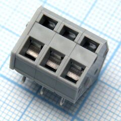 DG245-5.0-03P-11-00A(H), нажимной безвинтовой клеммный блок на 3 контакта. зажим типа зажимная клеть. серия dg245-5.0