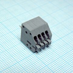 DG250-2.5-04P-11-00A(H), нажимной безвинтовой клеммный блок на 4 контакта. зажим типа торцевой контакт. серия dg250-2.5