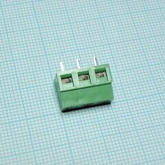 DG127-5.0-03P-14-00A(H), винтовой клеммный блок c рельефной обоймой, 3 контакта. серия dg127-5.0