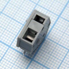 DG245-5.0-01P-11-00A(H), нажимной безвинтовой клеммный блок на 1 контакт. зажим типа зажимная клеть. серия dg245-5.0