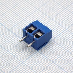 DG301-5.0-02P-12-00A(H), винтовой клеммный блок с защитой провода, 2 контакта. серия dg301-5.0
