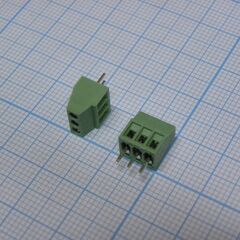 DG308-2.54-03P-14-00A(H), винтовой клеммный блок c рельефной обоймой, 3 контакта. серия dg308-2.54