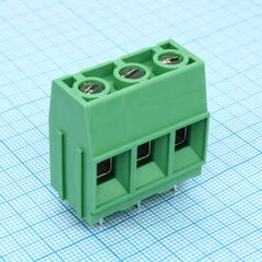 DG136T-10.16-03P-14-00A(H), винтовой клеммный блок c рельефной обоймой, 3 контакта. серия dg136t-10.16