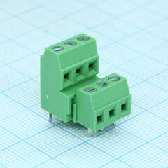 DG381A-3.81-06P-14-00A(H), винтовой клеммный блок c рельефной обоймой, 6 контактов. серия dg381a-3.81
