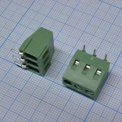 DG128R-5.0-03P-14-00A(H), винтовой клеммный блок c рельефной обоймой, 3 контакта. серия dg128r-5.0