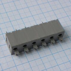 DG236-7.5-06P-11-00A(H), нажимной безвинтовой клеммный блок на 4 контакта. зажим типа торцевой контакт