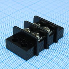DG49-A-02P-13-00A(H), блок барьерных клеммников 2 контакта черный