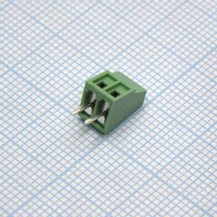 DG308-2.54-02P-14-00A(H), винтовой клеммный блок c рельефной обоймой, 2 контакта. серия dg308-2.54