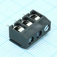 DG306-5.0-03P-11-00A(H), винтовой клеммный блок с защитой провода, 3 контакта. серия dg306-5.0