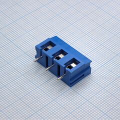 DG300-7.5-03P-12-00A(H), винтовой клеммный блок с защитой провода, 3 контакта. серия dg300-7.5