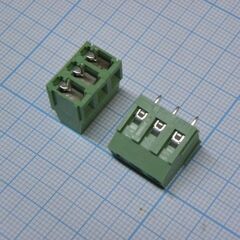 DG500-5.08-03P-14-00A(H), винтовой клеммный блок c рельефной обоймой, 3 контакта. серия dg500-5.08