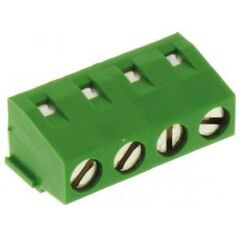282836-4, клеммная колодка типа провод к плате, 5 мм, 4 вывод(-ов), 30 awg, 16 awg, 1.4 мм2, винт