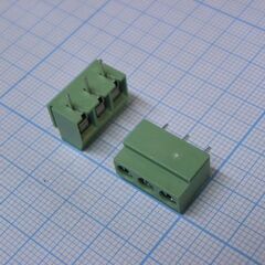 DG126-5.0-03P-14-00A(H), винтовой клеммный блок с защитой провода, 3 контакта. серия dg126-5.0