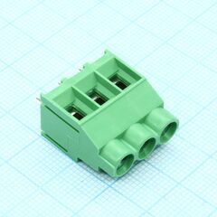 DG636-6.35-03P-14-00A(H), винтовой клеммный блок c рельефной обоймой, 3 контакта. серия dg636-6.35