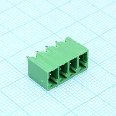15EDGVC-3.81-04P-14-00A(H), разъемный клеммный блок на плату, 4 контакта. серия 15edgvc-3.81