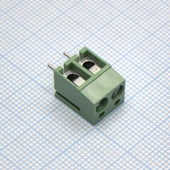 DG300-5.0-02P-14-00A(H), винтовой клеммный блок с защитой провода, 2 контакта. серия dg300-5.0