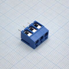DG305-5.0-03P-12-00A(H), винтовой клеммный блок с защитой провода, 3 контакта. серия dg305-5.0