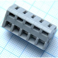 DG245-5.0-05P-11-00A(H), нажимной безвинтовой клеммный блок на 5 контактов. зажим типа зажимная клеть. серия dg245-5.0