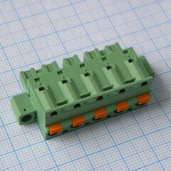 2EDGKDM-7.62-05P-14-00A(H), нажимной безвинтовой клеммный блок 5 контактов шаг 7.62мм