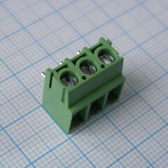 DG302R-5.0-03P-14-00A(H), винтовой клеммный блок с защитой провода, 3 контакта. серия dg302r-5.0